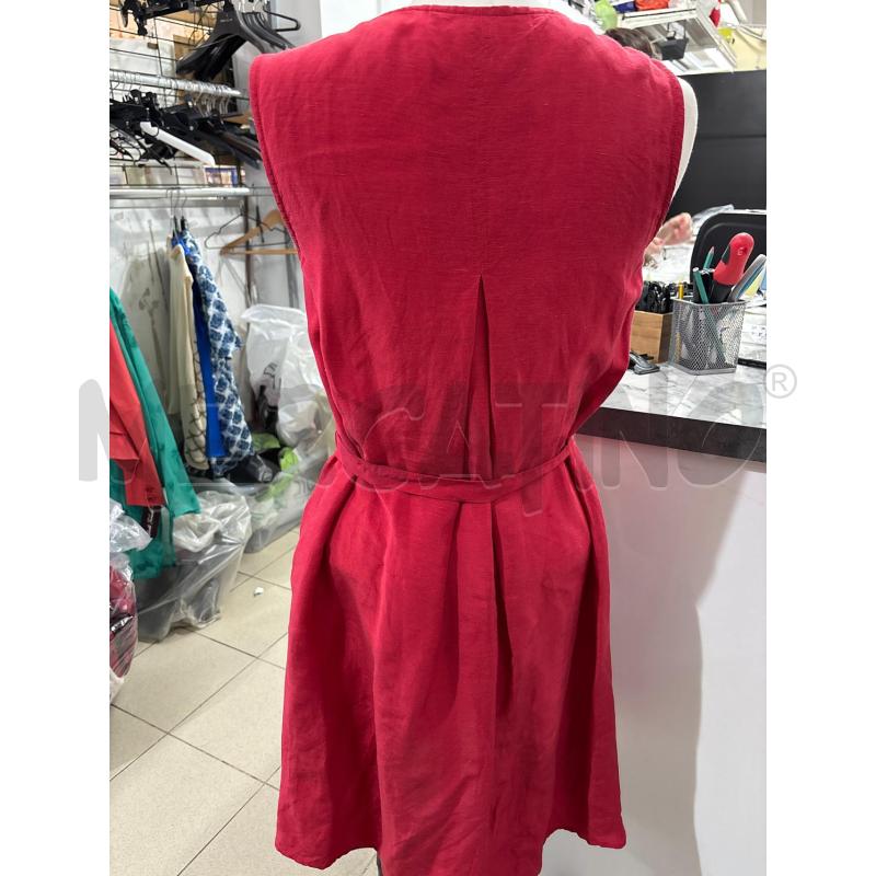 VESTITO DONNA ROSSO GIRO MANICA CON CINTURA EMME MARELLA | Mercatino dell'Usato Benevento 2