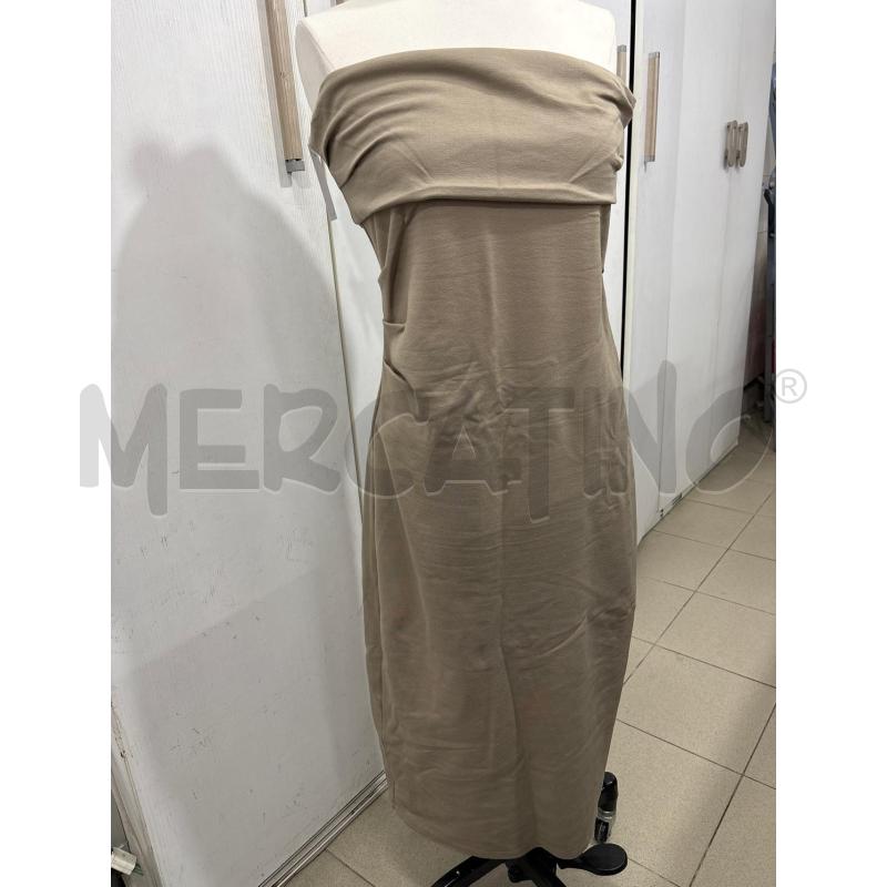 VESTITO DONNA TOP CON PIEGA BEIGE ZARA | Mercatino dell'Usato Benevento 1
