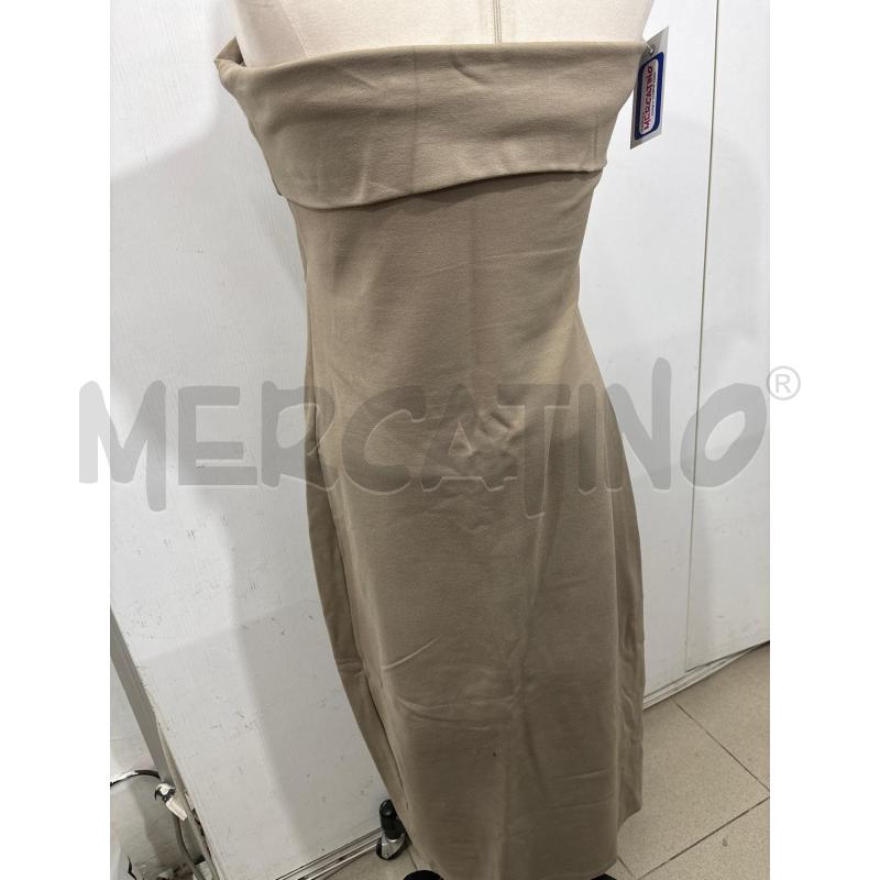 VESTITO DONNA TOP CON PIEGA BEIGE ZARA | Mercatino dell'Usato Benevento 3