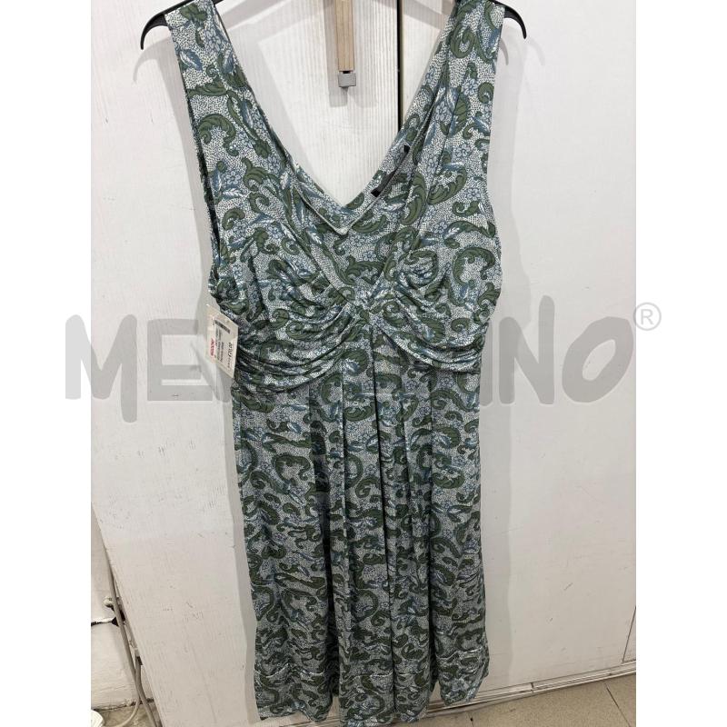 VESTITO DONNA TWINSET FANTASIA VERDE GIROMANICA SCOLLO V  | Mercatino dell'Usato Benevento 1