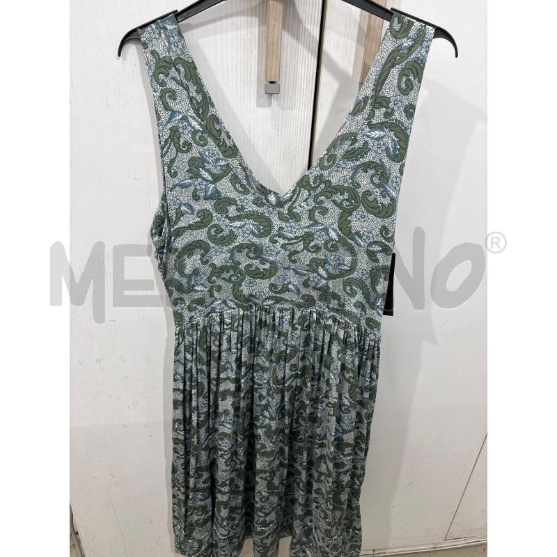 VESTITO DONNA TWINSET FANTASIA VERDE GIROMANICA SCOLLO V  | Mercatino dell'Usato Benevento 3