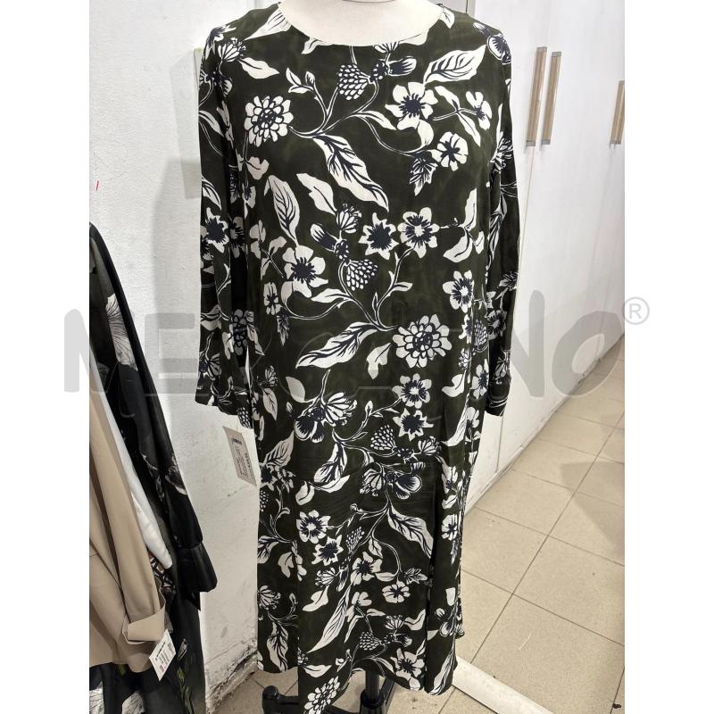 VESTITO DONNA VERDE FIORI BIANCHI WEEKEND MAX MARA | Mercatino dell'Usato Benevento 1
