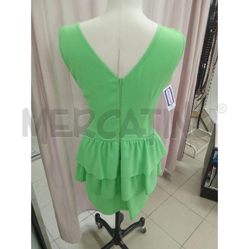 VESTITO DONNA VERDE FLUO DENNY ROSE | Mercatino dell'Usato Benevento 3