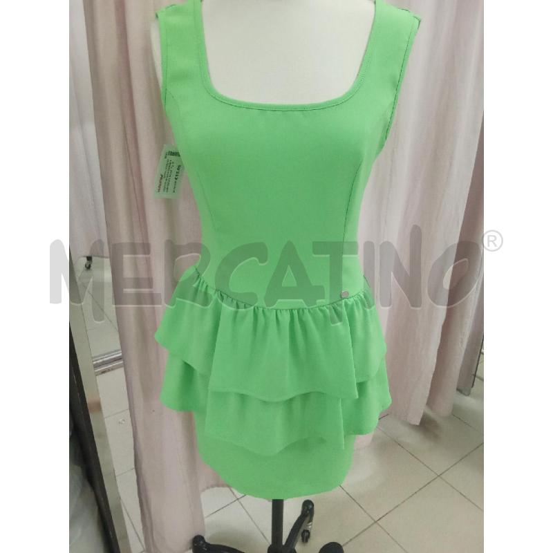 VESTITO DONNA VERDE FLUO DENNY ROSE | Mercatino dell'Usato Benevento 4