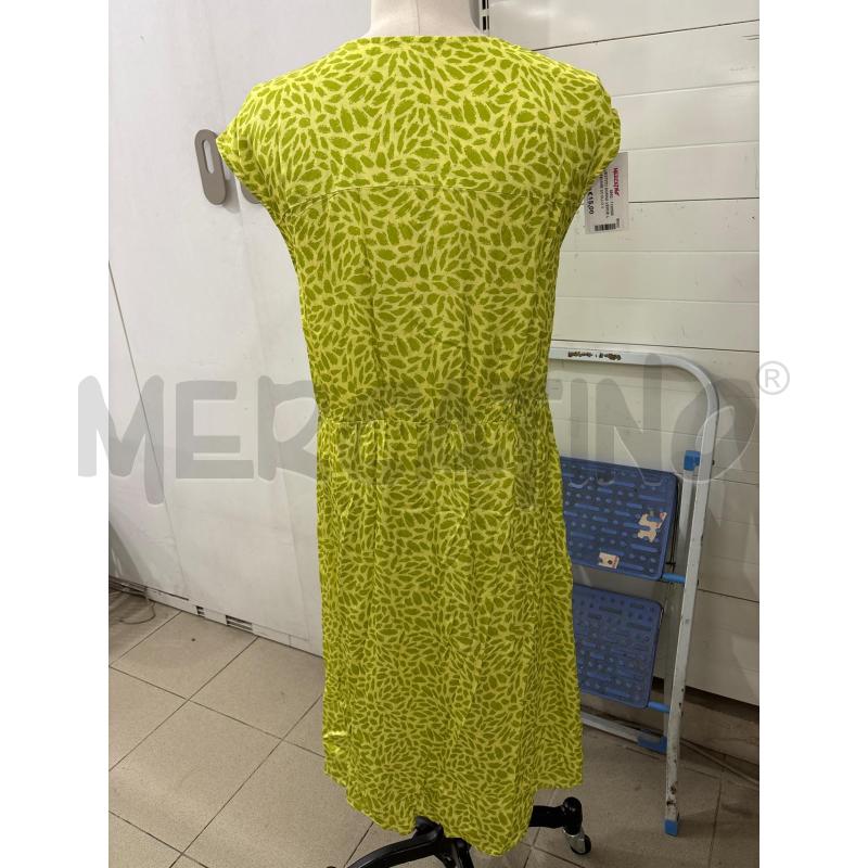 VESTITO DONNA VERDE LA FEMME SCOLLO V CON BOTTONE  | Mercatino dell'Usato Benevento 4