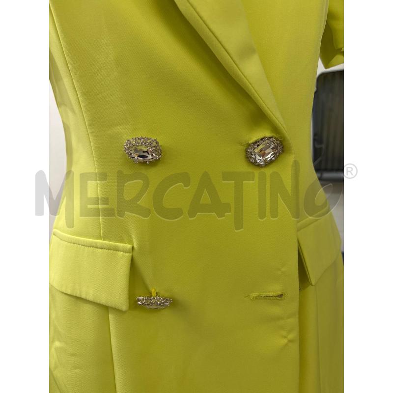 VESTITO DONNA VERDE MANICA CORTA BOTTONI STRASS HELLEN BATTER | Mercatino dell'Usato Benevento 2
