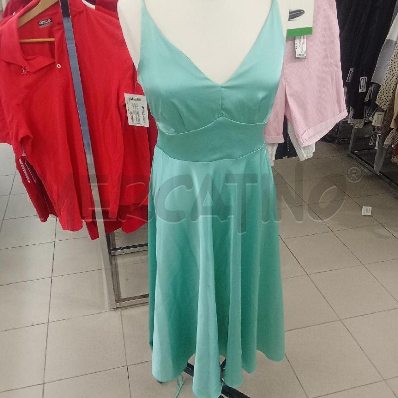 VESTITO DONNA VERDE TIFFANY BRETELLINE RINASCIMENTO | Mercatino dell'Usato Benevento 1