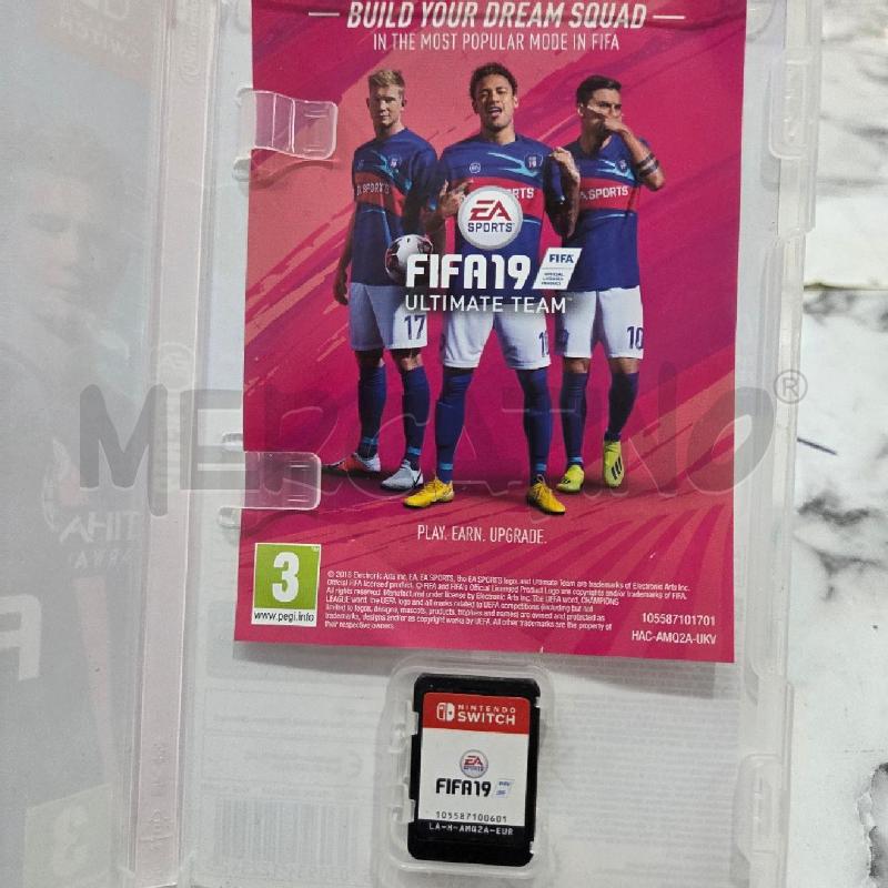 VIDEO GIOCO FIFA 19 X NINTENDO SWITCH | Mercatino dell'Usato Benevento 2