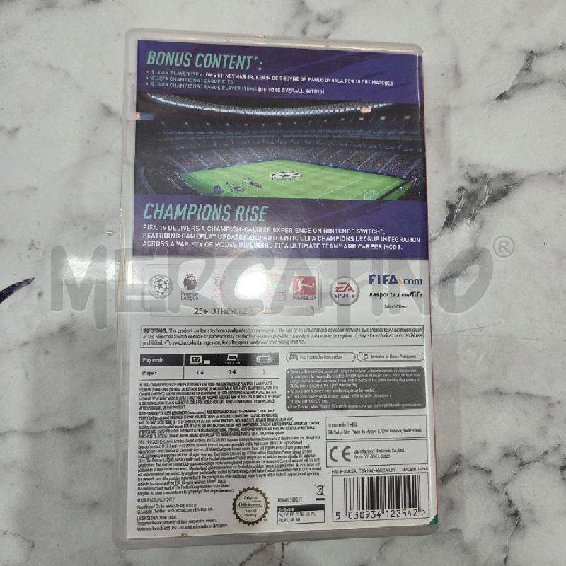 VIDEO GIOCO FIFA 19 X NINTENDO SWITCH | Mercatino dell'Usato Benevento 3