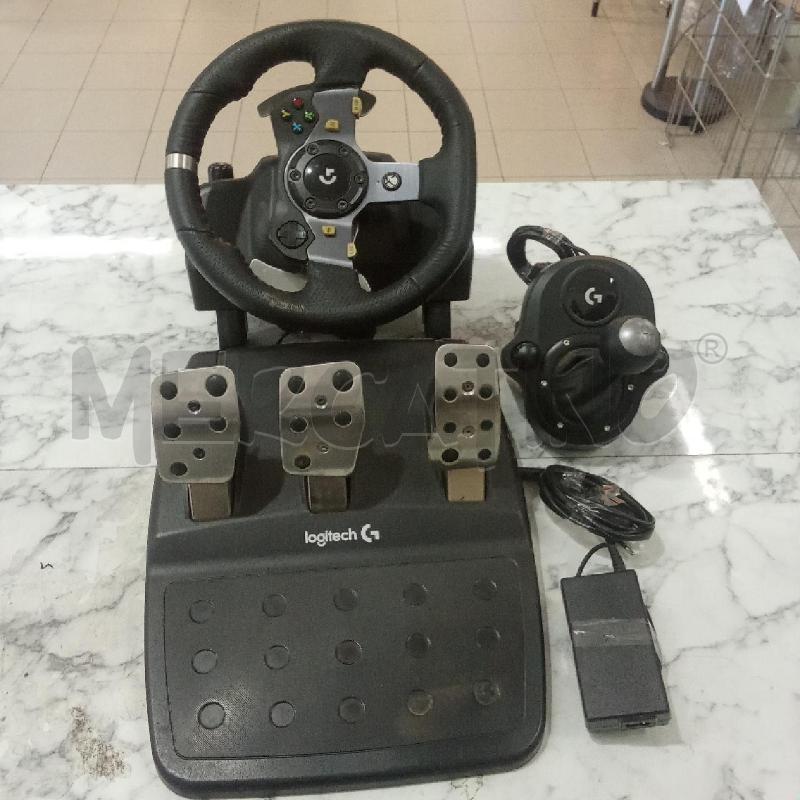 VOLANTE E PEDALIERA GIOCO+CAMBIO X XBOX/COMPUTER NERO LOGITECH | Mercatino dell'Usato Benevento 1