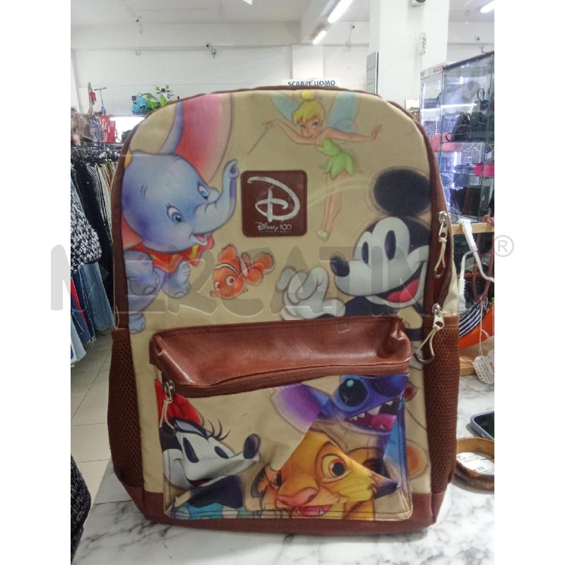 ZAINETTO DONNA MARRONE BEIGE PERSONAGGI DISNEY 100 | Mercatino dell'Usato Benevento 1