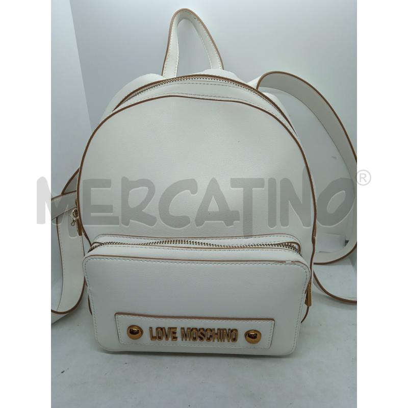 ZAINO DONNA MOSCHINO BIANCO | Mercatino dell'Usato Benevento