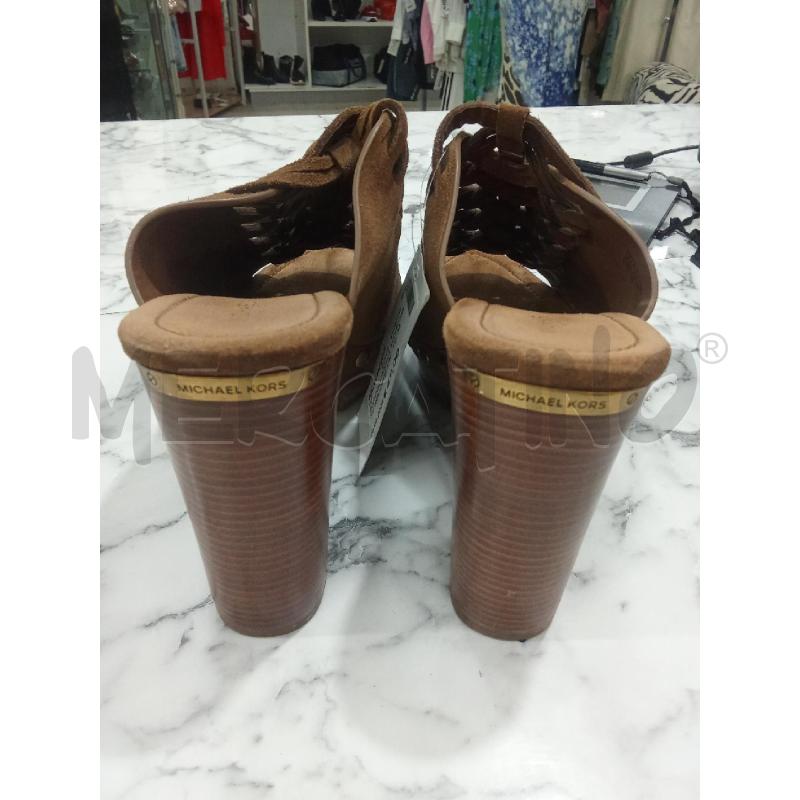 ZOCCOLI DONNA MARRONI INTRECCIATI MICHAEL KORS | Mercatino dell'Usato Benevento 3
