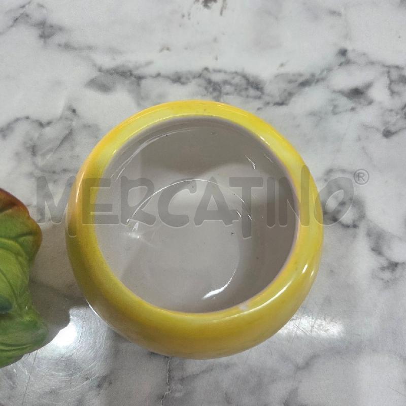 ZUCCHERIERA CER+PORTA TOVAGLIOLI GIALLA FORMA PERA VILLEROU BOCH | Mercatino dell'Usato Benevento 3