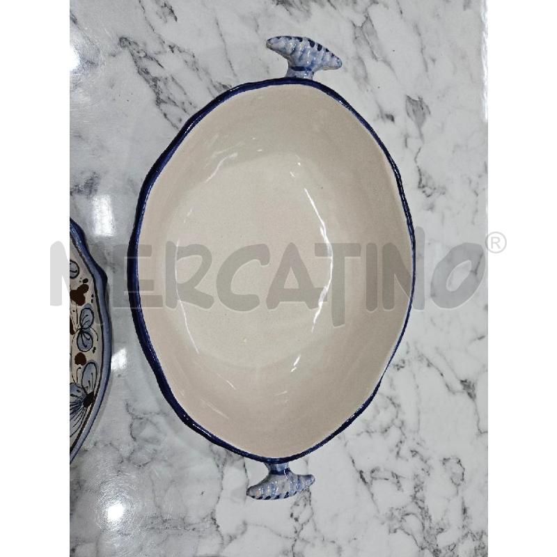 ZUPPIERA TERRACOTTA BLU FIORI PAESTUM  | Mercatino dell'Usato Benevento 3