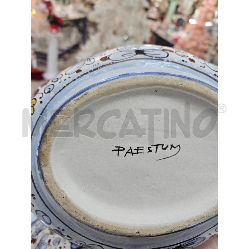 ZUPPIERA TERRACOTTA BLU FIORI PAESTUM  | Mercatino dell'Usato Benevento 4