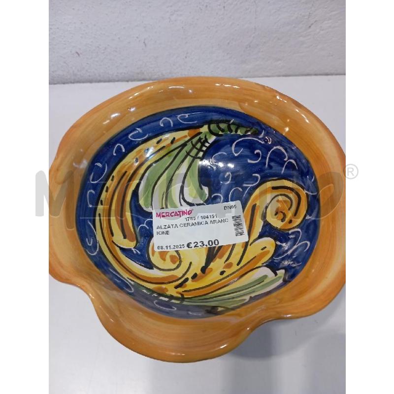 ALZATA CERAMICA ARANCIONE | Mercatino dell'Usato San salvatore telesino 2