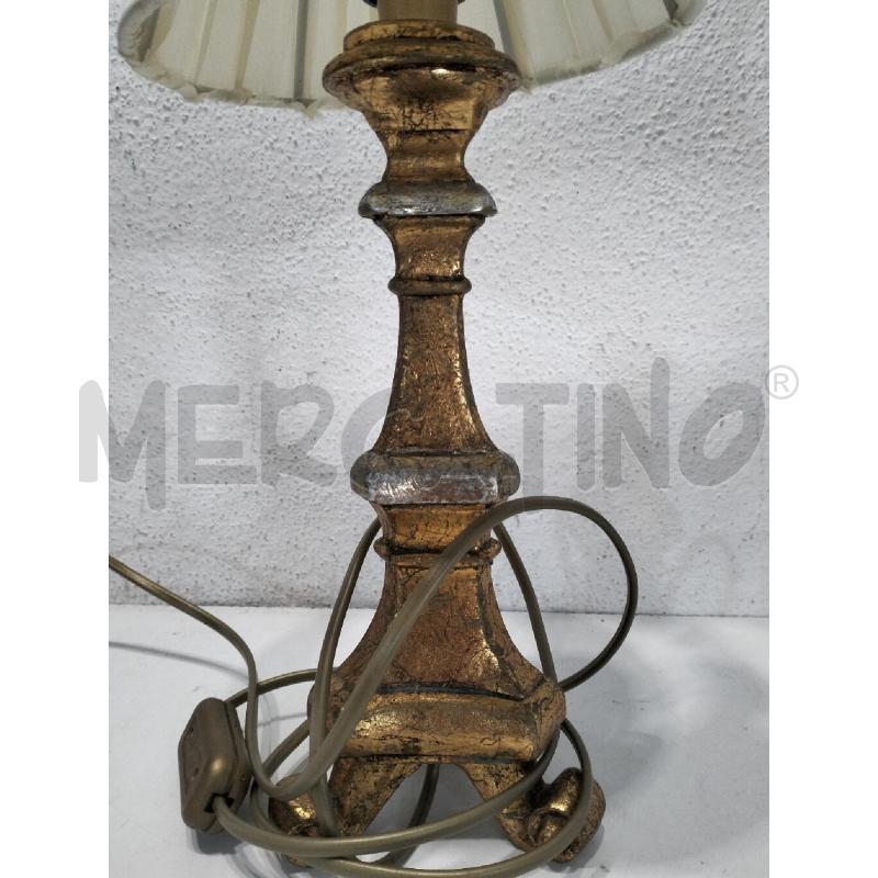 LAMPADA LEGNO DORATO  | Mercatino dell'Usato San salvatore telesino 2