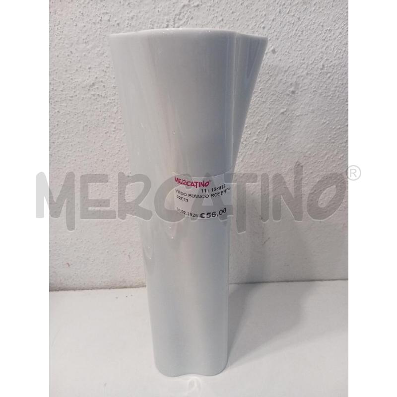 VASO BIANCO ROSENTHAL 32CM | Mercatino dell'Usato San salvatore telesino 1