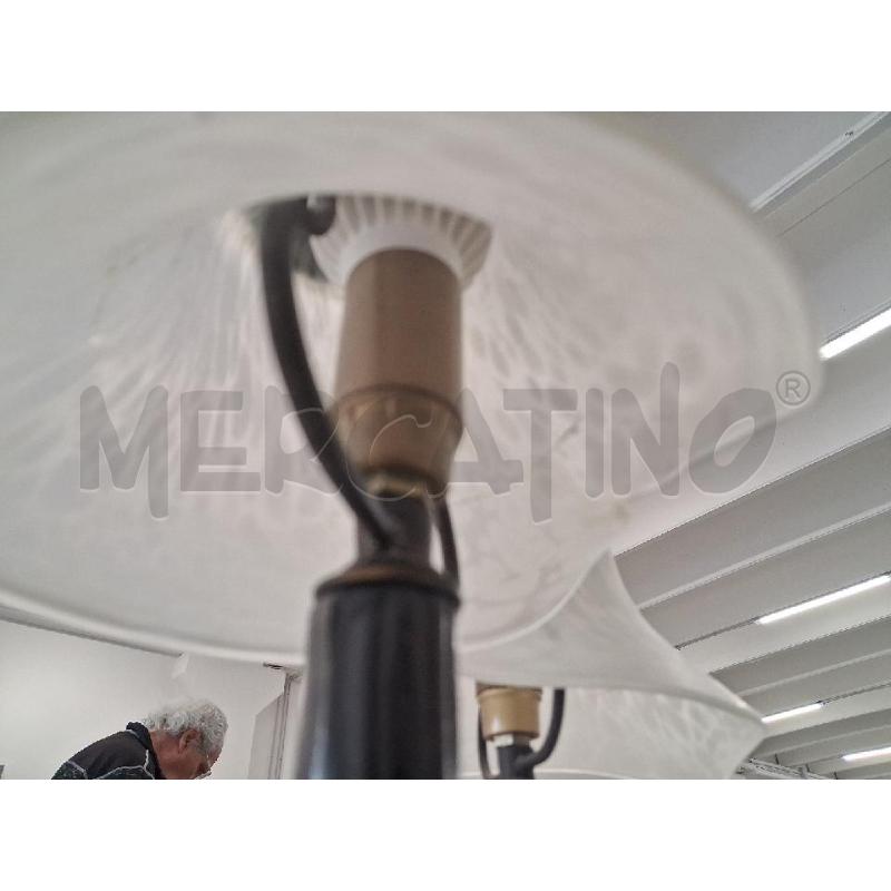 ABAT JOUR COPPIUA OTTONE VETRI SATINATO MACCHIA FUNGO  | Mercatino dell'Usato San giorgio del sannio 4