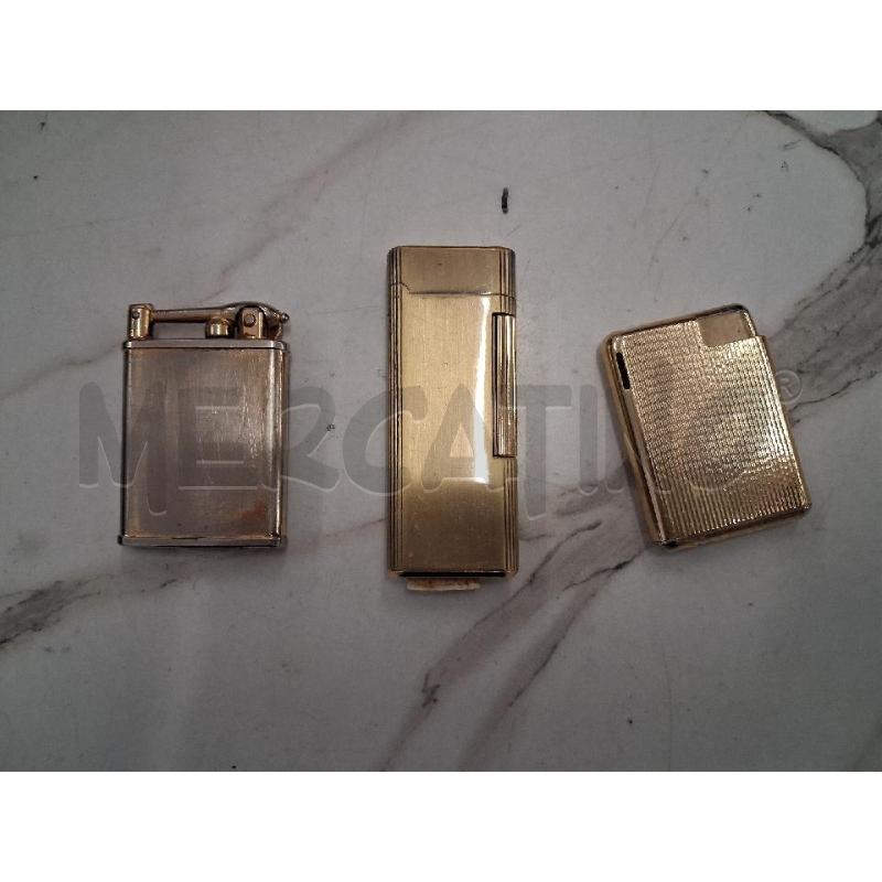 ACCENDINO DA COLLEZIONE TRIS DORATI  | Mercatino dell'Usato San giorgio del sannio 1