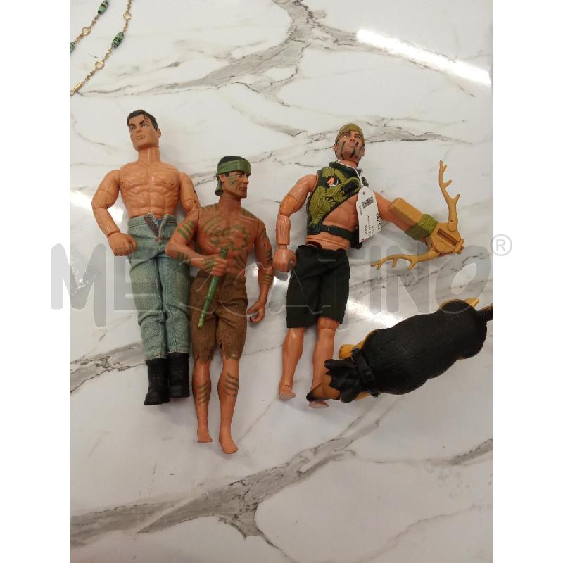ACTION FIGURE ACTION MAN TRIS + CANE | Mercatino dell'Usato San giorgio del sannio 1