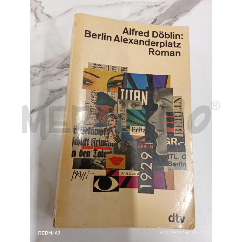 ALFRED DOBLIN BERLIN ALEXANDERPLATZ ROMAN  | Mercatino dell'Usato San giorgio del sannio 1