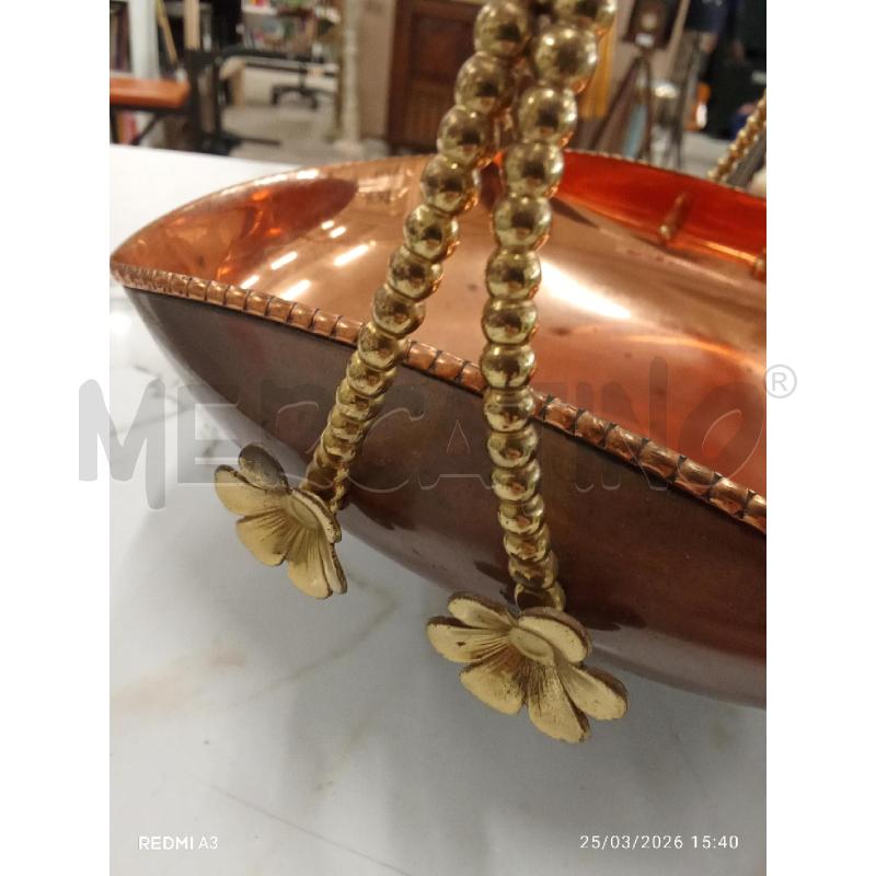 ALZATINA RAMATA MANICO OTTONE FIORI  | Mercatino dell'Usato San giorgio del sannio 3