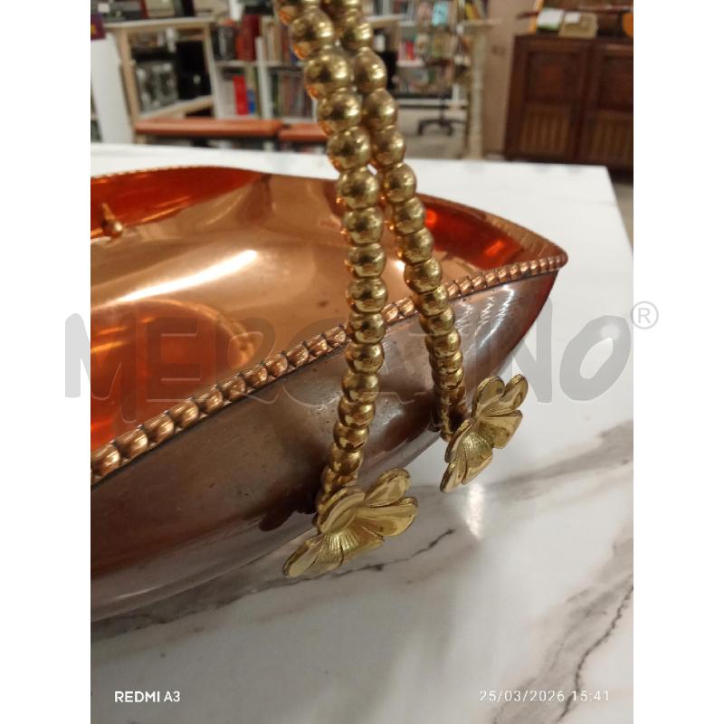 ALZATINA RAMATA MANICO OTTONE FIORI  | Mercatino dell'Usato San giorgio del sannio 4
