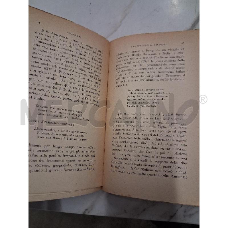 ANACREONTE E LA SUA FORTUNA NEI SECOLI  | Mercatino dell'Usato San giorgio del sannio 2