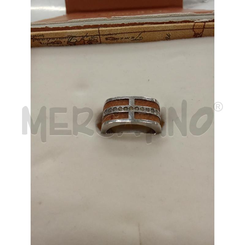 ANELLO DONNA ALVIERO MARTINI PRIMA CLASSE MARRONE STRASS ARGENTATI  | Mercatino dell'Usato San giorgio del sannio 1