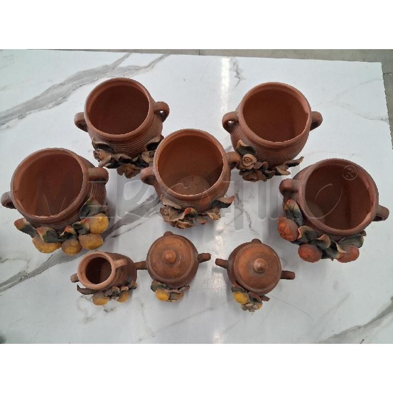 ANFORETTE VASETTI TERRACOTTA GRUPPO RILIEVO FRUTTA  | Mercatino dell'Usato San giorgio del sannio 4