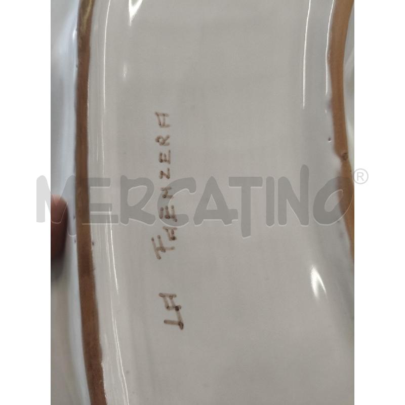 ANTIPASTIERA CENTROTAVOLA DEC A MANO CERAMICA FAENZA  | Mercatino dell'Usato San giorgio del sannio 3