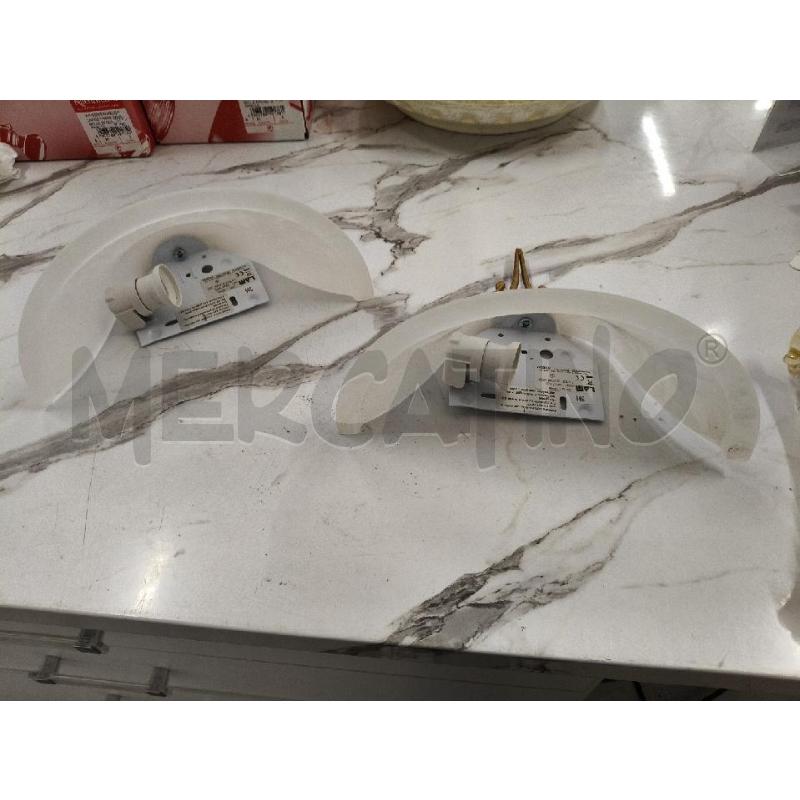 APPLIQUE COPPIA CONO INS FERRO BATTUTO LAM  | Mercatino dell'Usato San giorgio del sannio 2