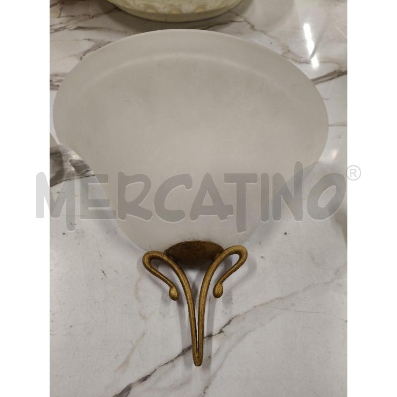 APPLIQUE COPPIA CONO INS FERRO BATTUTO LAM  | Mercatino dell'Usato San giorgio del sannio 3