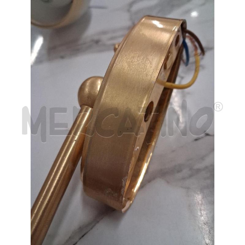 APPLIQUE COPPIA DORATE COPPA VETRO BAINCA ARANCIO  | Mercatino dell'Usato San giorgio del sannio 5