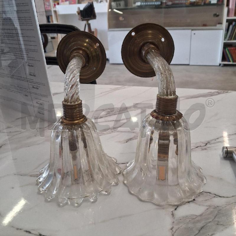 APPLIQUE MURANO COPPIA MURANO  | Mercatino dell'Usato San giorgio del sannio 1
