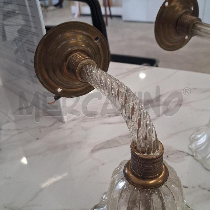 APPLIQUE MURANO COPPIA MURANO  | Mercatino dell'Usato San giorgio del sannio 5