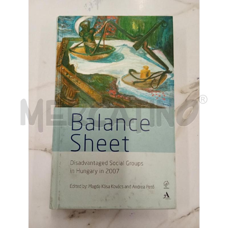 BALANCE SHEET  | Mercatino dell'Usato San giorgio del sannio 1