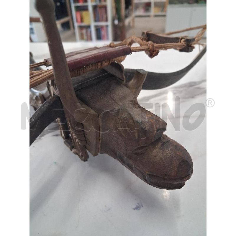 BALESTRA LEGNO APPLICAZIONI METALLO  | Mercatino dell'Usato San giorgio del sannio 3
