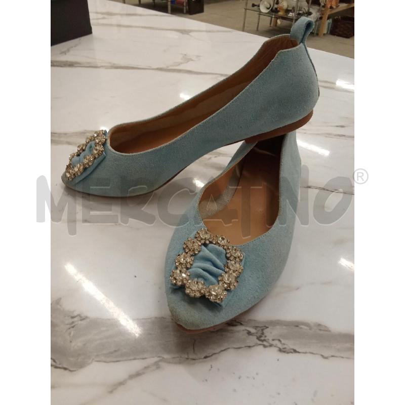BALLERINA AZZURRA VELLUTATO STRASS ARGENTATI PIXY  | Mercatino dell'Usato San giorgio del sannio 2