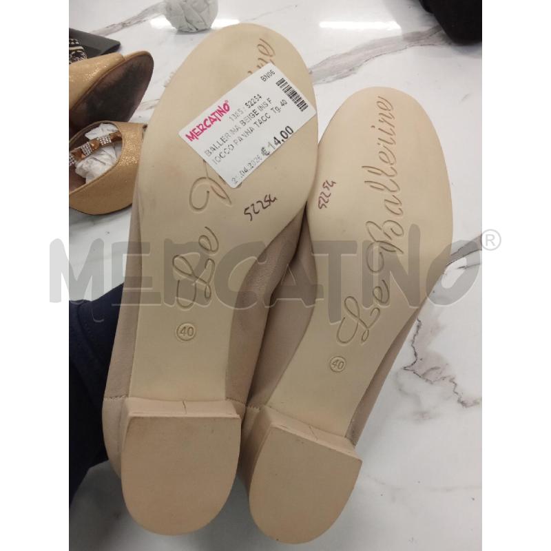 BALLERINA BEIGE INS FIOCCO PANNA TACCO BATIX | Mercatino dell'Usato San giorgio del sannio 3