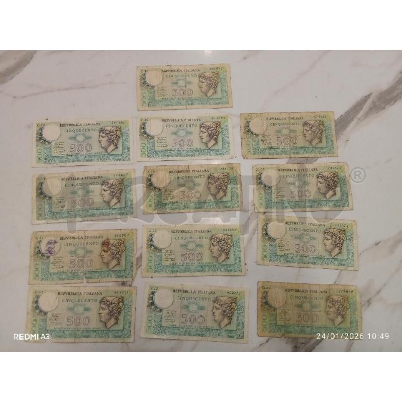 BANCONOTE VECCHIE LIRE 500 GRUPPO | Mercatino dell'Usato San giorgio del sannio 1