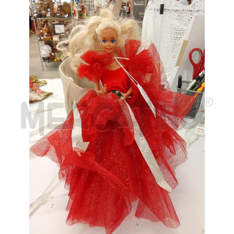 BARBIE VESTITO ROSSO GLITTER VINTAGE CAPELLI BIONDI | Mercatino dell'Usato San giorgio del sannio 1