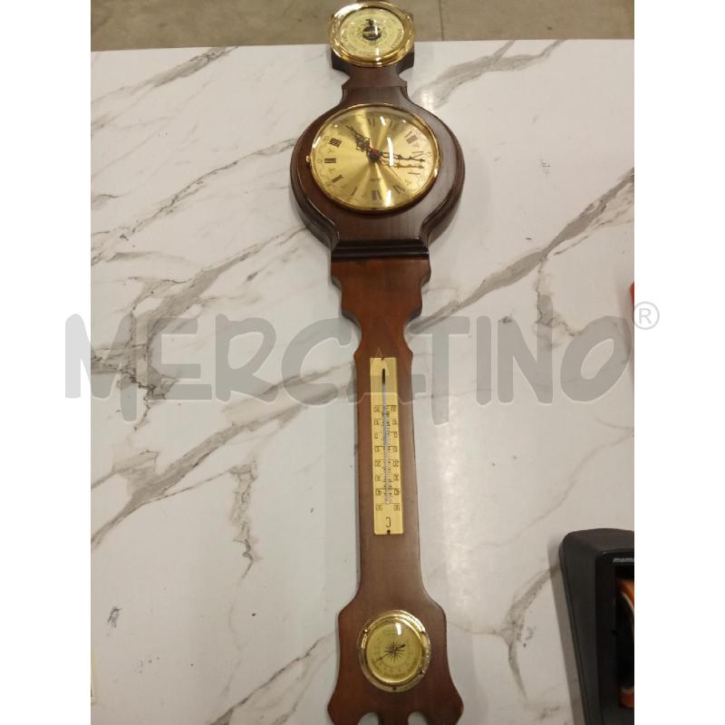 BAROMETRO IGROMETRO TERMOMETRO LEGNO  | Mercatino dell'Usato San giorgio del sannio 1