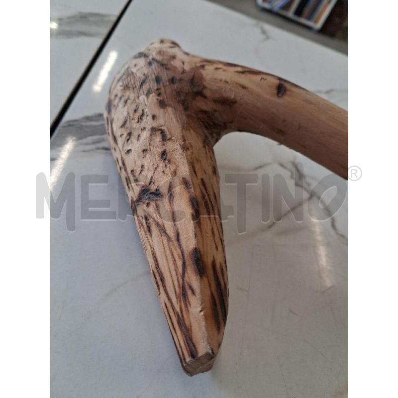 BASTONE LEGNO VINATAGE UCCELLO  | Mercatino dell'Usato San giorgio del sannio 2