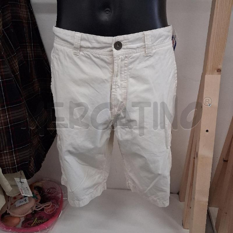 BERMUDA UOMO BIANCO TASCHE NAPAPIRY  | Mercatino dell'Usato San giorgio del sannio 1