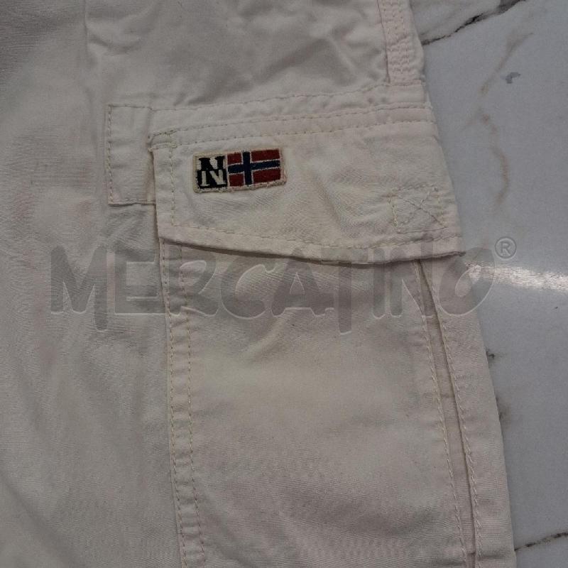 BERMUDA UOMO BIANCO TASCHE NAPAPIRY  | Mercatino dell'Usato San giorgio del sannio 4