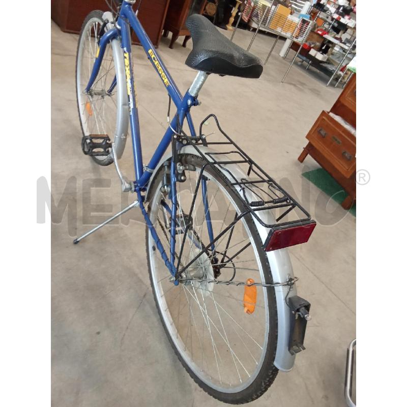 BICICLETTA UOMO BLU ECCESSE + PORTAPACCHI + LUCE TEXA  | Mercatino dell'Usato San giorgio del sannio 3