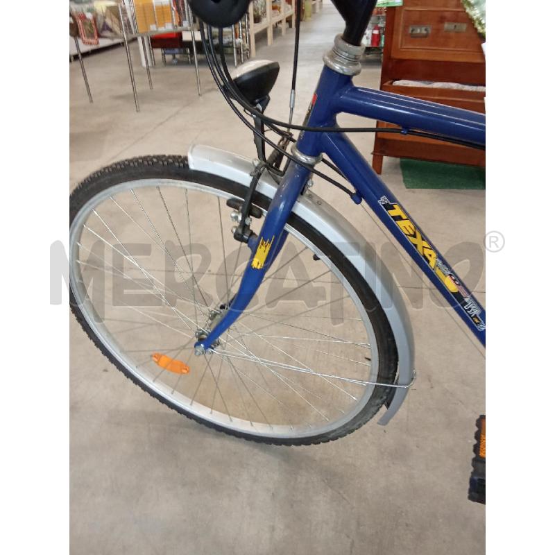BICICLETTA UOMO BLU ECCESSE + PORTAPACCHI + LUCE TEXA  | Mercatino dell'Usato San giorgio del sannio 5